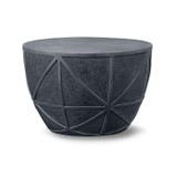 Grid Side Table Sku:  B34-R2416 Finish:  Zinc