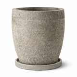 Quick Ship Zaragoza Fiberstone Round Planter: Ships in 2 Weeks