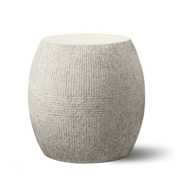 Zaragoza Barrel Side Table and StoolSku:  b68-rb1818Finish:  Chenza