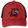 Drury Hockey Embroidered PANTHERS ICE HOCKEY Trucker Cap - Flame Red / Black