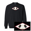Peek-a-Boo Panda EMBROIDERED Unisex Sweatshirt - Black