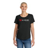 Robert Craig Films NO ADDRESS - Premium Tri-Blend Ladies Tee - Deep Black