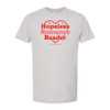 #BookTokBabe HOPELESS ROMANCE READER Unisex Ringspun Tee - Silver