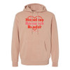 #BookTokBabe HOPELESS ROMANCE READER Unisex Premium Pigment Dyed Hooded Sweatshirt - Dusty Pink