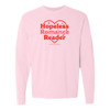 #BookTokBabe HOPELESS ROMANCE READER Premium Long Sleeve Comfort Colors® Unisex Tee - Blossom