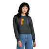 Your Barefoot Neighbor RAINBOW TOOLKIT - Women's Fleece Cropped Crew - Heathered Charcoal