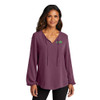 Volt 3/4-Sleeve Textured Crepe Ladies Blouse
