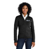 Old Missouri Bank OMB LOGO Embroidered Ladies Sweater Fleece Jacket - Black Heather