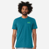 Volt Embroidered Unisex Short Sleeve Sleeve Ringspun Tee - Marine