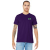 Volt Embroidered Unisex Short Sleeve Sleeve Ringspun Tee - Team Purple