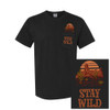 Stay Wild - Old West - Comfort Colors® Unisex POCKET Tee - Black