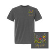 Stay Wild - Bold Flowers - Comfort Colors® Unisex POCKET Tee - Pepper