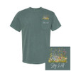 Stay Wild - Meadow Flowers - Comfort Colors® Unisex POCKET Tee - Blue Spruce