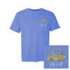 Stay Wild - Meadow Flowers - Comfort Colors® Unisex POCKET Tee - Flo Blue