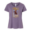 Stay Wild - Wild Horse - Plus Size Ladies Tee - Wisteria Blackout