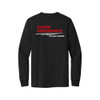 Ozark Aeroworks FLC & FULL BACK RED & WHITE AN EAGLE PARTNER - Pocket Long Sleeve T-Shirt - Black