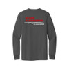Ozark Aeroworks FLC & FULL BACK RED & WHITE AN EAGLE PARTNER - Pocket Long Sleeve T-Shirt - Charcoal