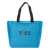 VAEA 2025 EMBROIDERED LOGO Essential Zip Tote Bag - Turquoise