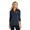 *NEW IN 2025* GCSO CHROME BADGE - Ladies Luxe Knit Tunic - River Blue Navy