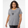GOAT - PUFF INK - Greatest of All Time - Plus Size Ladies Tee - Granite Heather