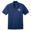 Kinetic Bridges Academy SCHOOL CREST Silk Touch Performance Polo - Royal