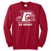 *2025* Drury Hockey PANTHER D ICON Basic Unisex Crewneck Sweatshirt - Red