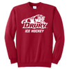 *2025* Drury Hockey PANTHER WORDMARK Basic Unisex Crewneck Sweatshirt - Red