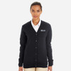 Old Missouri Bank OMB LOGO Embroidered Women's Pilbloc™ V-Neck Button Cardigan Sweater - Black