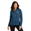 Volt Embroidered Ladies Arc Sweater Fleece Jacket - Insignia Blue Heather Volt Embroidered Ladies Arc Sweater Fleece Jacket - Insignia Blue Heather