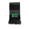 Volt Striped Fringe Scarf - Iron Grey / Black