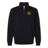 The Venues EMBROIDERED LYN ICON Quarter Zip Pullover - Black