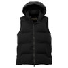Dance Canvas EMBROIDERED SCRIPT DCPA Hooded Puffer Vest - Black