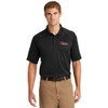 Ozark Aeroworks EMBROIDERED RED & WHITE AN EAGLE PARTNER - TALL Snag-Proof Tactical Polo - Black