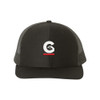 Gutterglove® EMBROIDERED FLC WHITE & RED G HOME® Richardson 112 Cap - Black