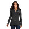 Ozark Bank Embroidered LOGO - Ladies Stretch Button Front Cardigan