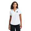 Republic Chamber Ladies Micro Pique Performance Polo - Embroidered Logo - BLACK