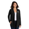 Republic Chamber Ladies Executive Fleece Cardigan - Embroidered Logo - WHITE