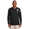 Gold Mechanical WHITE PRINT Carhartt Long Sleeve Pocket Tee