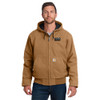 Gold Mechanical BLACK & WHITE Embroidered Carhartt® Washed Duck Active Jacket
