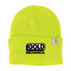 Gold Mechanical BLACK & WHITE Embroidered Beanie - Carhartt® Watch Cap 2.0
