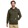 Gold Mechanical BLACK & WHITE Embroidered Carhartt® Midweight Hooded Sweatshirt
