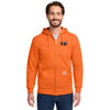 Gold Mechanical BLACK & WHITE Embroidered Carhartt® Midweight Hooded Zip-Front Sweatshirt