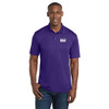 Gold Mechanical BLACK & WHITE Embroidered PosiCharge® Competitor™ Polo