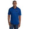 Gold Mechanical BLACK & WHITE Embroidered PosiCharge® Competitor™ Polo