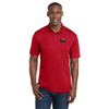 Gold Mechanical BLACK & WHITE Embroidered PosiCharge® Competitor™ Polo