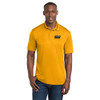 Gold Mechanical BLACK & WHITE Embroidered PosiCharge® Competitor™ Polo