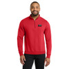 Gold Mechanical BLACK & WHITE Embroidered Fleece 1/4-Zip Pullover Sweatshirt