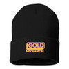 Gold Mechanical FULL COLOR Embroidered Beanie - Solid Cuffed