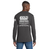 Gold Mechanical WHITE PRINT Long Sleeve Pocket Tee