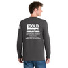 Gold Mechanical WHITE PRINT Long Sleeve Tee